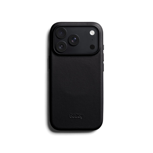 Capa de couro iPhone 18 Pro / 17 Pro Preto