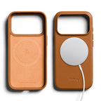 Capa de couro iPhone 18 Pro Camel