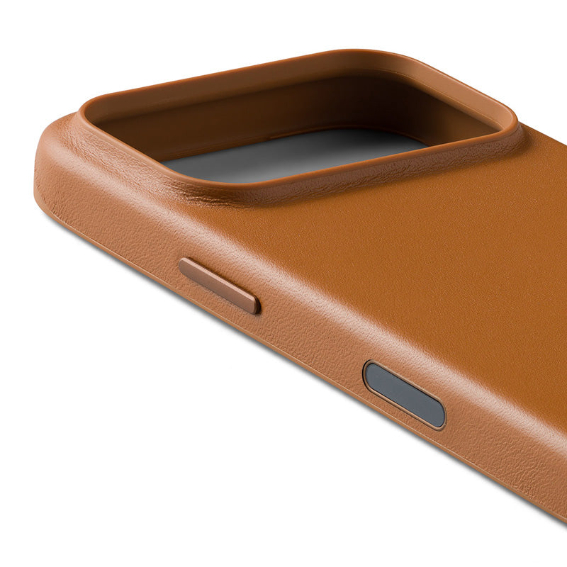 Capa de couro iPhone 18 Pro Camel