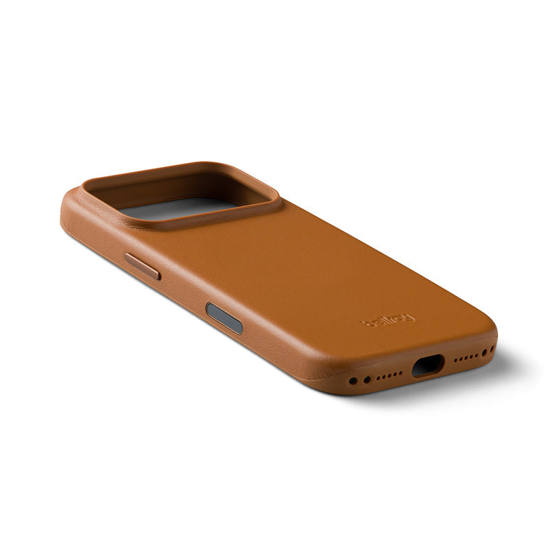 Capa de couro iPhone 18 Pro Camel