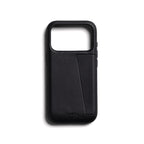 Capa de couro Premium 3 Cartões iPhone 18 Pro / 17 Pro Preto