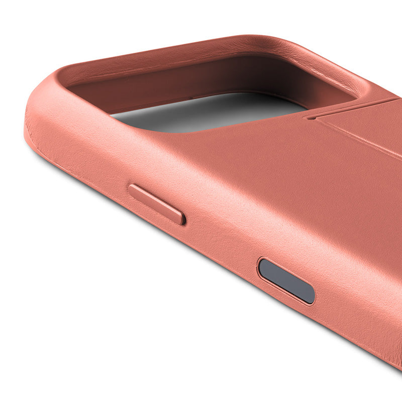 Capa de couro Premium 3 Card para iPhone 18 Pro Canyon