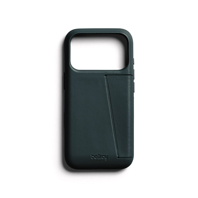 Capa de Couro Premium 3 Cartões iPhone 18 Pro Deep Ocean