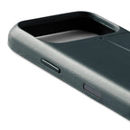 Capa de Couro Premium 3 Cartões iPhone 18 Pro Deep Ocean