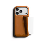 Capa de Couro Premium 3 Cartões iPhone 18 Pro Tan
