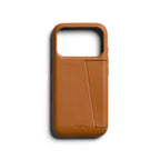 Capa de Couro Premium 3 Cartões iPhone 18 Pro Tan
