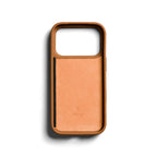 Capa de Couro Premium 3 Cartões iPhone 18 Pro Tan
