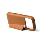 Capa de Couro Premium 3 Cartões iPhone 18 Pro Tan