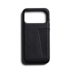 Capa de Couro Premium 3 Cartões iPhone 18 Pro Max Preto
