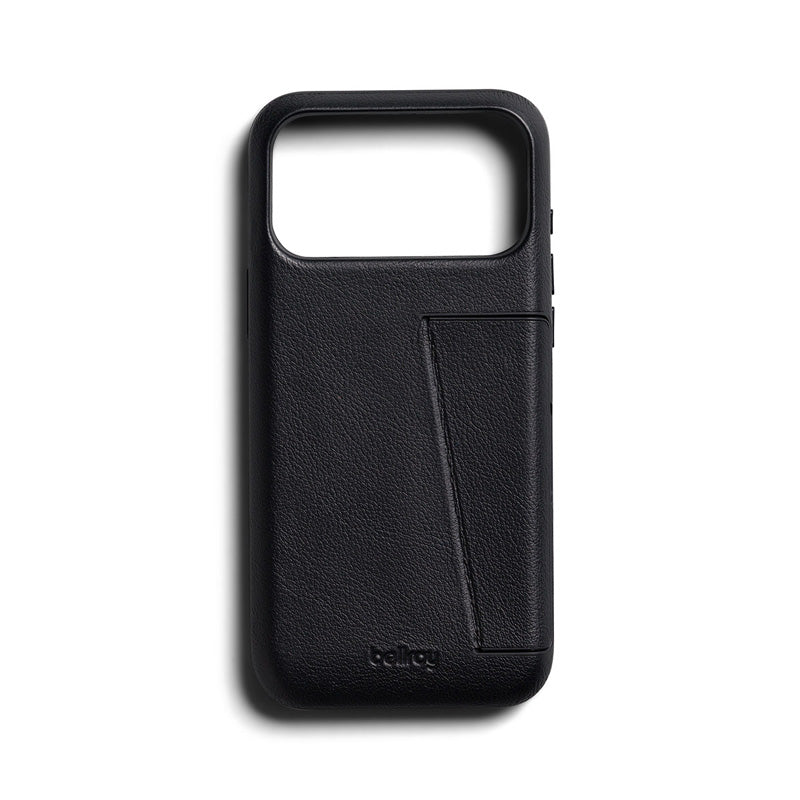 Capa de Couro Premium 3 Cartões iPhone 18 Pro Max Preto