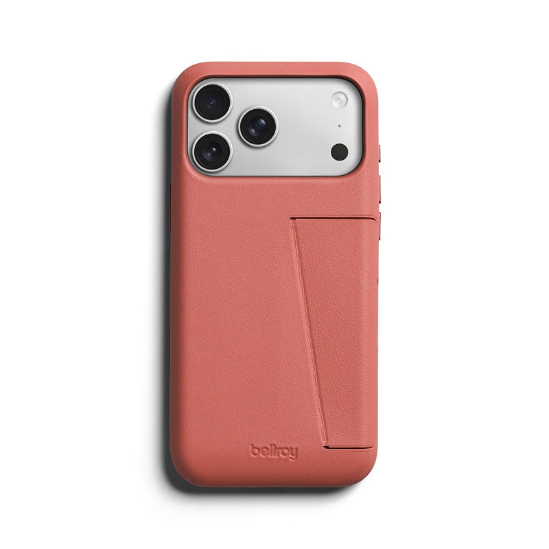 Capa de couro Premium 3 Card iPhone 18 Pro Max Canyon