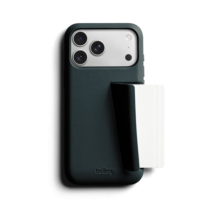Capa de couro Premium 3 Card iPhone 18 Pro Max Deep Ocean
