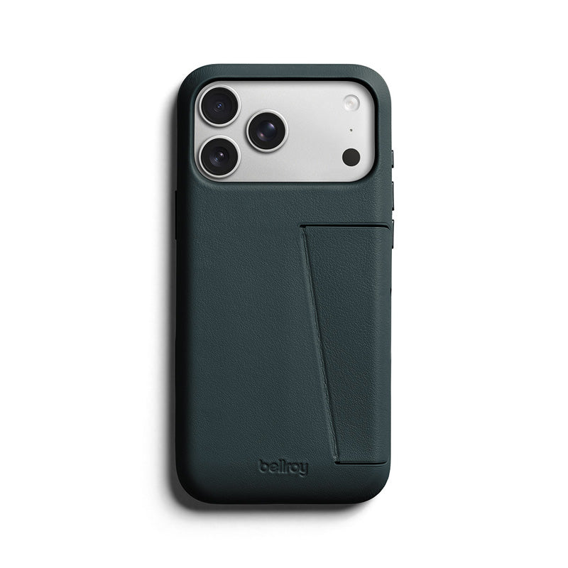 Capa de couro Premium 3 Card iPhone 18 Pro Max Deep Ocean