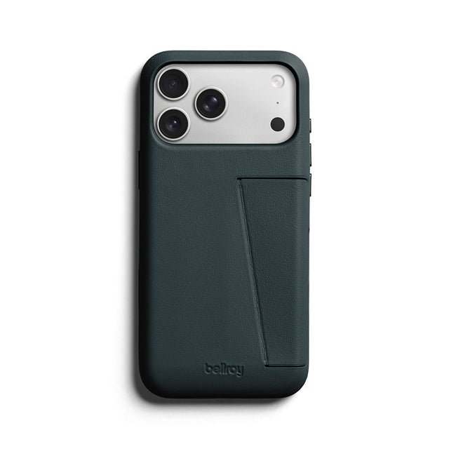 Capa de couro Premium 3 Card iPhone 18 Pro Max Deep Ocean