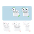 Capa Waterproof com Mosquetão para AirPods 4 Azul