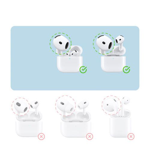 Capa Waterproof com Mosquetão para AirPods 4 Azul
