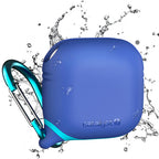Capa Waterproof com Mosquetão para AirPods 4 Azul