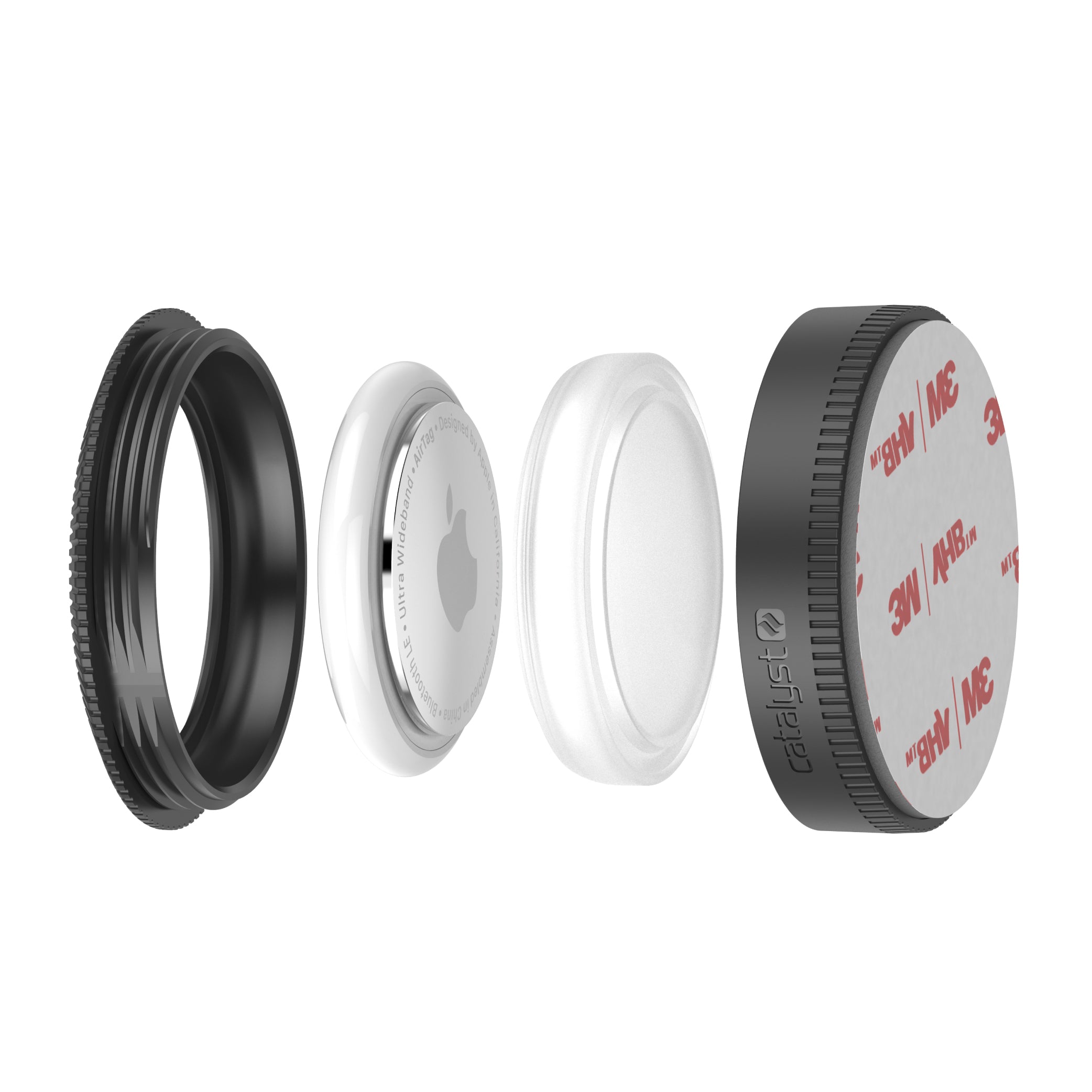 Total Protection Stick-It AirTag Preto