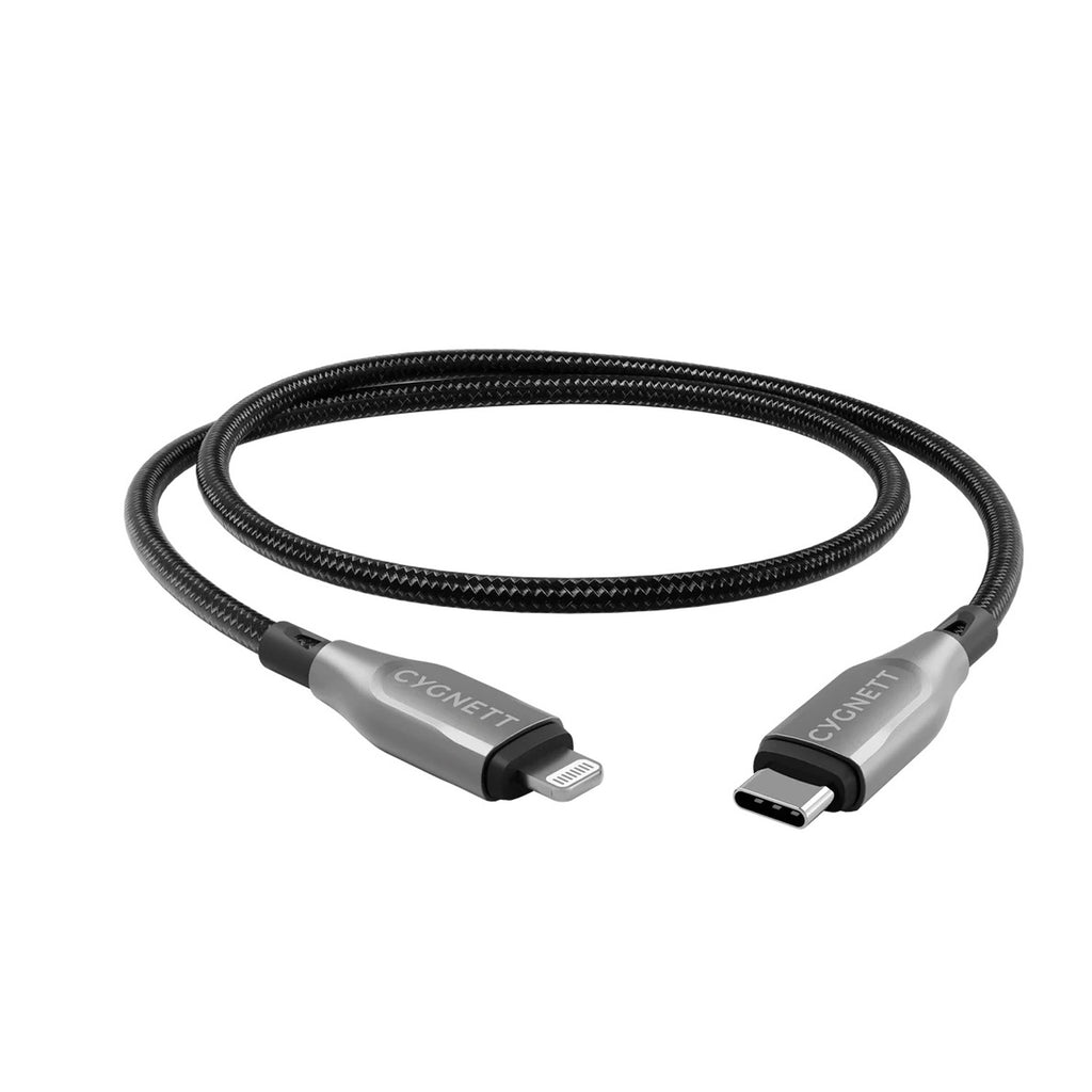 Cabo Armoured Lightning para USB-C (1m) Preto