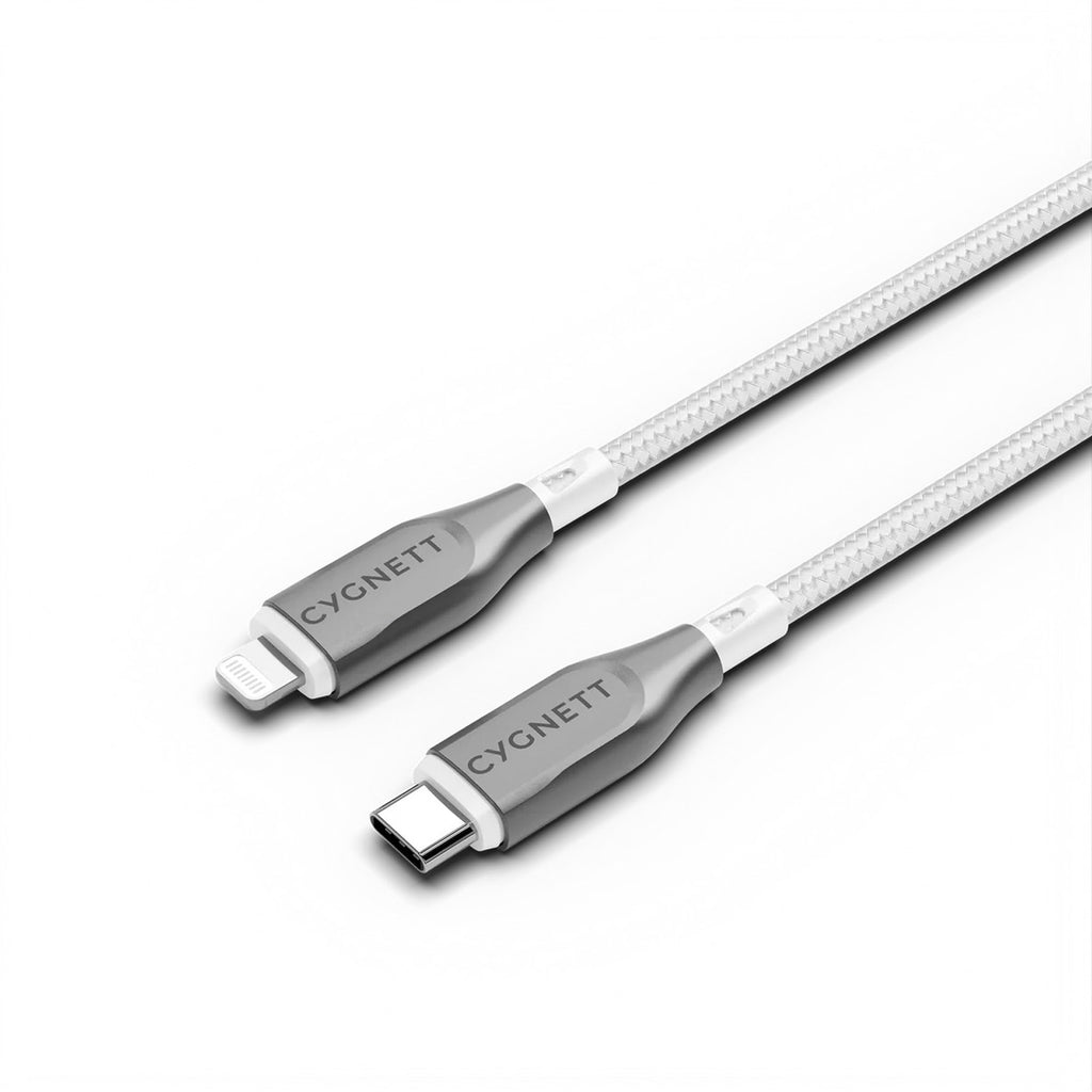 Cabo Armoured Lightning para USB-C (1m) Branco