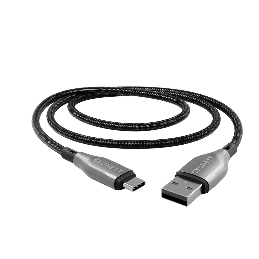 Cabo Armoured USB-C para USB-A (2m) Preto