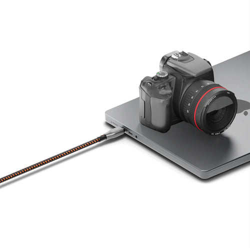 Cabo Armoured P240W USB 4.0 USB-C para USB-C (1m) Preto/Laranja