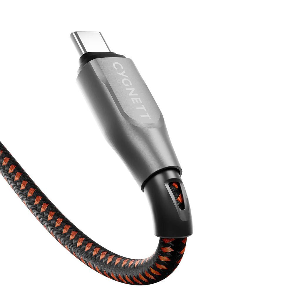 Cabo Armoured P240W USB 4.0 USB-C para USB-C (1m) Preto/Laranja