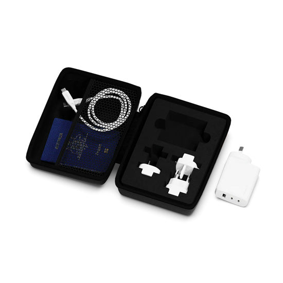 Carregador de viagem GaN PowerMaxx 67W Branco