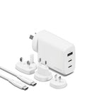 Carregador de viagem GaN PowerMaxx 67W Branco
