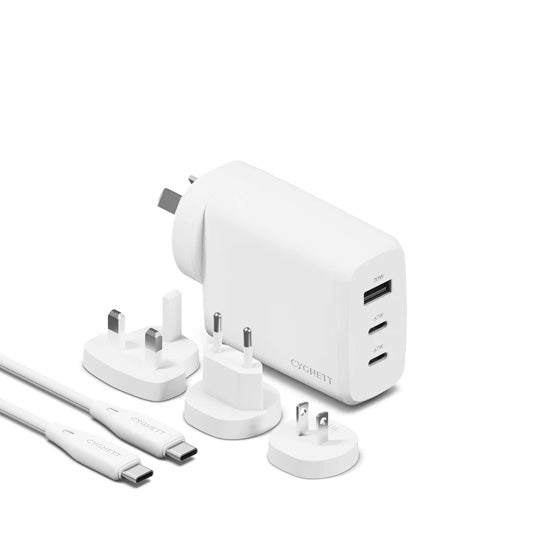 Carregador de viagem GaN PowerMaxx 67W Branco