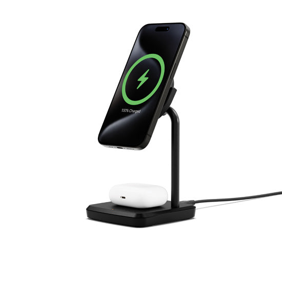 Carregador Qi2 2 em 1 CHARGEBASE Preto