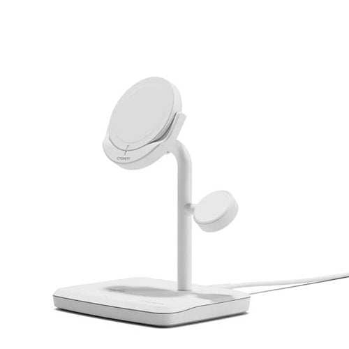 Carregador sem fio magnético Qi2 3 em 1 Branco