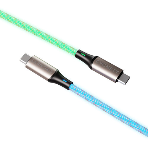 Cabo luminoso Essentials USB-C para USB-C de 1,2 m