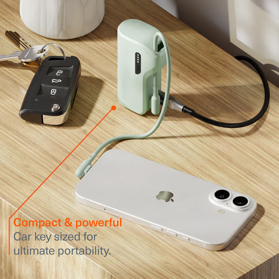 Power Bank Thumboost 5.000mAh + Cabo USB-C Verde