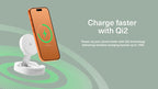 Carregador sem fio magnético dobrável Qi2 ChargeBase Branco