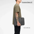 Capa Crosstown com Woolenex para computadores de 14" Preto