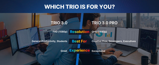 Trio 3 Pro (1400p QHD) Preto