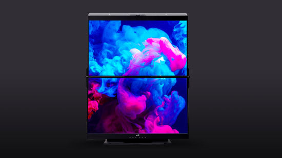 Monitores FHD 1080p Empilhados de 24"