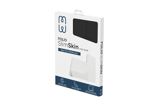 Folio Slim Skin iPad Air 10.9 (2020/22, 4ª/5ª geração) e Air 11 (M2/M3/M4) Preto