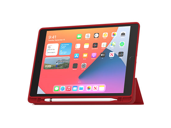 Folio Slim Skin iPad Air 10.9 (2020/22, 4ª/5ª gen) e Air 11 (M2/M3/M4) Vermelho