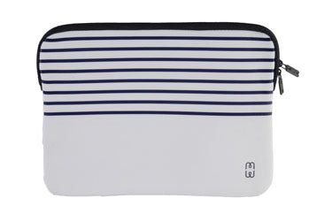 Housse PC 13 Marinière Branca