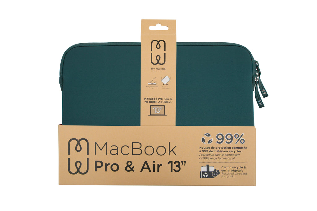 Capa MacBook Pro/Air 13 Basics ²Life Verde/Branco