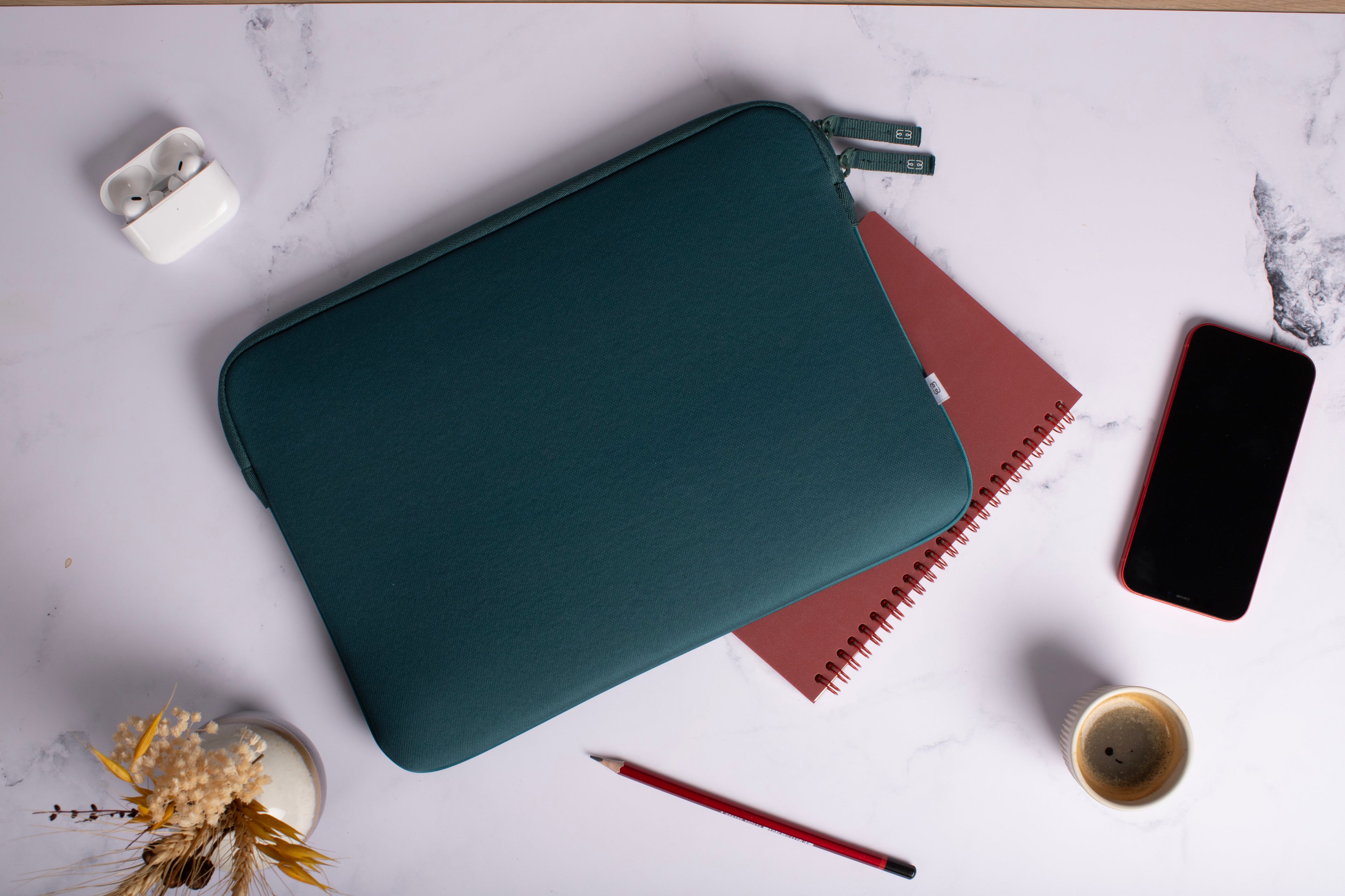 Capa MacBook Pro/Air 13 Basics ²Life Verde/Branco