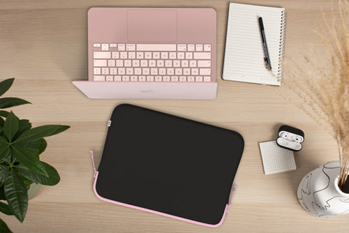 Capa MacBook NEO Basics ²Life Perfect Fit Black / Rose
