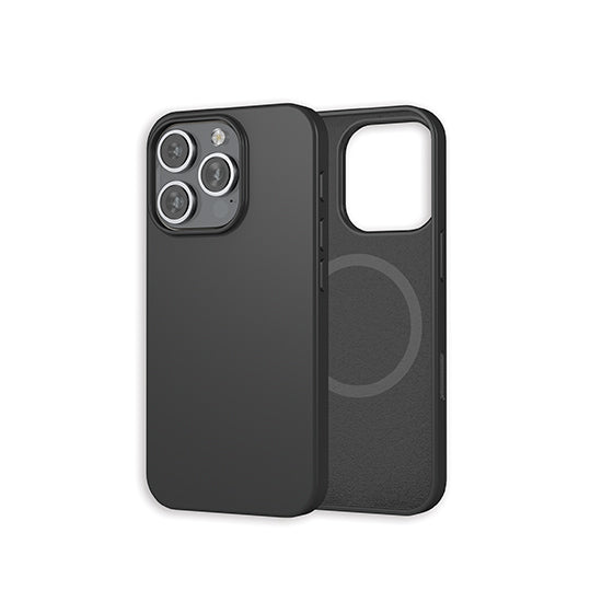 Capa de silicone MagSafe iPhone 16 Pro Preto