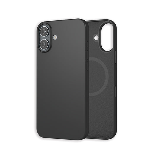 Capa de silicone MagSafe iPhone 16 Plus Preta