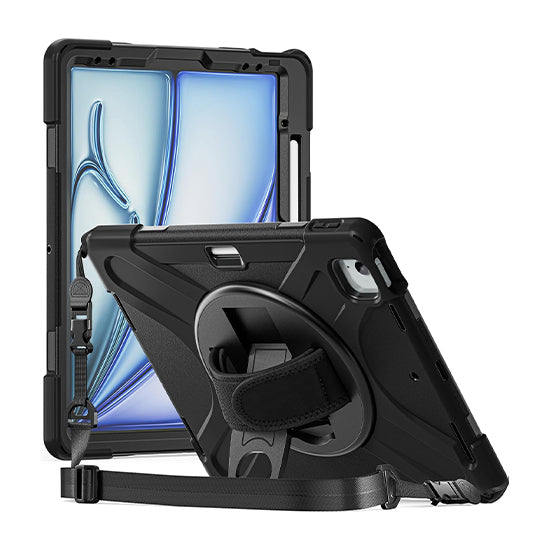 Capa Securit Rotativa iPad Air 13 (M2/M3/M4) Preto Polybag