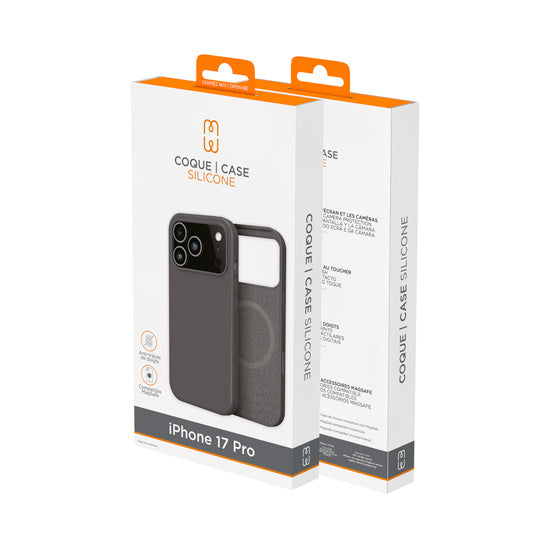 Capa de silicone MagSafe iPhone 17 Pro Preto