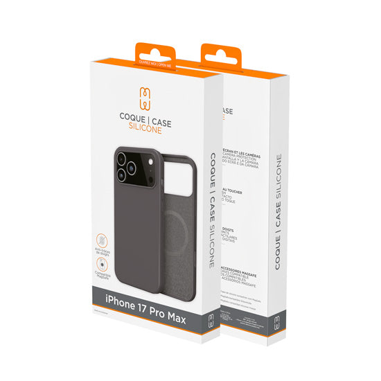 Capa de silicone MagSafe iPhone 17 Pro Max Preto