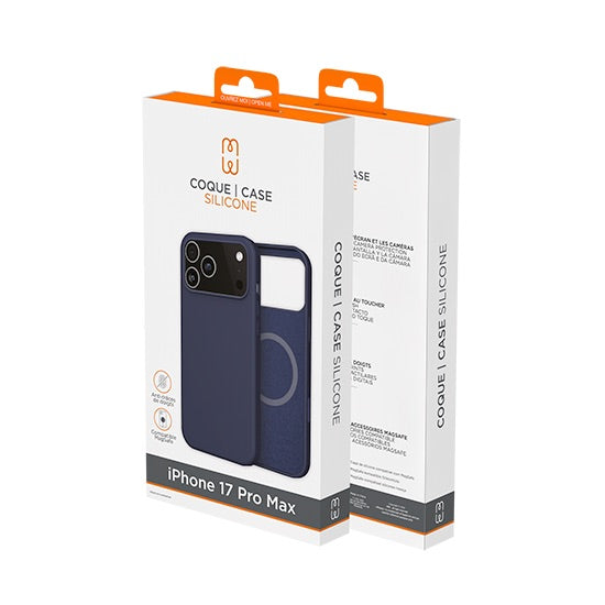 Capa de silicone MagSafe iPhone 17 Pro Max Azul
